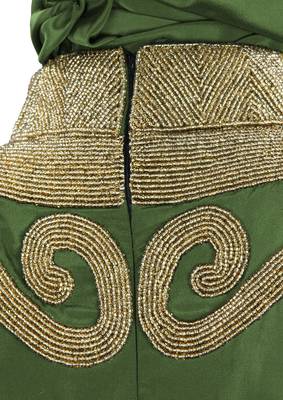 MyBatua Nayyab Hand Embroidered Henna Kaftan 4