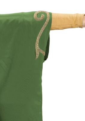 MyBatua Nayyab Hand Embroidered Henna Kaftan 6