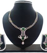 Emerald Green CZ Designer Jewelry Set