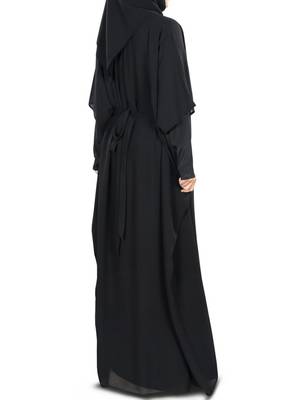 MyBatua Anum Hand Embroidered Black Kaftan 3