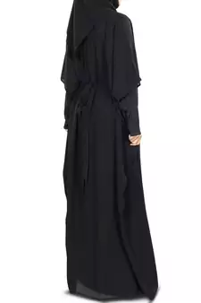 MyBatua Anum Hand Embroidered Black Kaftan
