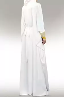 MyBatua Walidah Hand Embroidered Off White Kaftan
