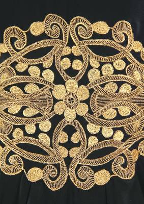 MyBatua Amara Gold Embroidered Black Kaftan 5