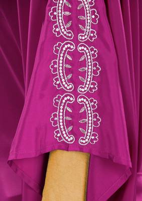 MyBatua Sumanah Hand Embroidered Magenta Kaftan 5