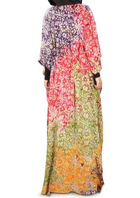 MyBatua Farhanah Multicolor Batik Print Kaftan 3