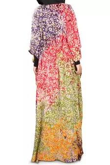MyBatua Farhanah Multicolor Batik Print Kaftan