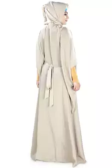 MyBatua Aleena Warm Grey Kaftan