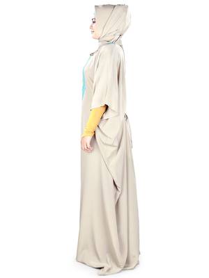 MyBatua Aleena Warm Grey Kaftan 3