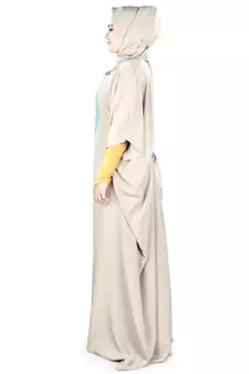 MyBatua Aleena Warm Grey Kaftan