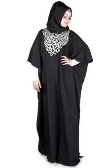 MyBatua Aimen Black Kaftan