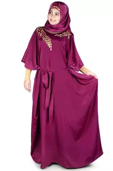 MyBatua Aarifah Wine Kaftan