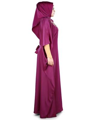 MyBatua Aarifah Wine Kaftan 3