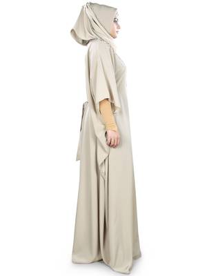 MyBatua Tazmeen Warm Grey Kaftan 3