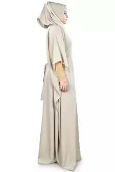 MyBatua Tazmeen Warm Grey Kaftan