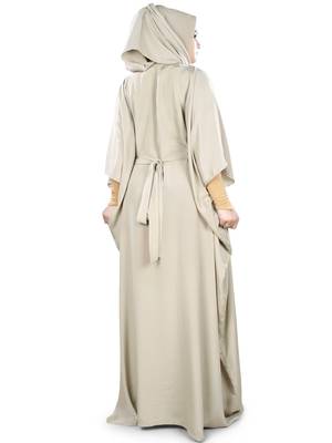 MyBatua Tazmeen Warm Grey Kaftan 4