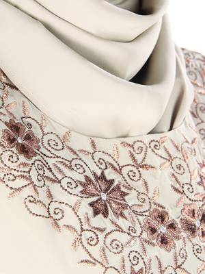 MyBatua Tazmeen Warm Grey Kaftan 5