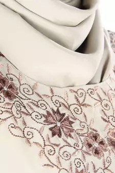 MyBatua Tazmeen Warm Grey Kaftan