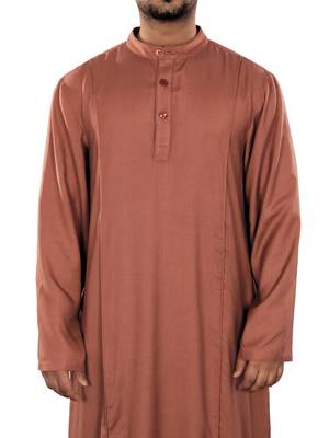 Red Plain Rayon Galabiyyas 2