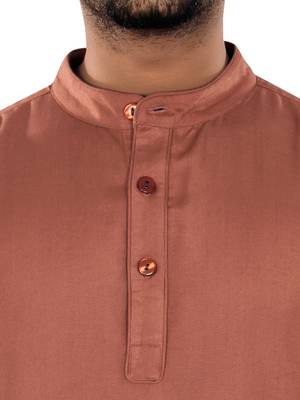 Red Plain Rayon Galabiyyas 3