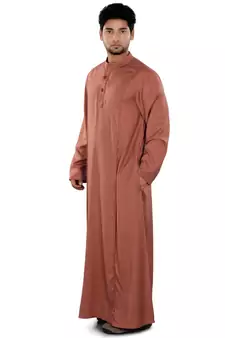 Red Plain Rayon Galabiyyas