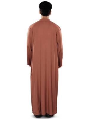 Red Plain Rayon Galabiyyas 5