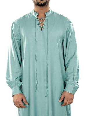 Blue Plain Rayon Galabiyyas 2