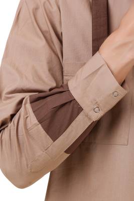 Brown Plain Cotton Islamic-Kurta-Pajama 7