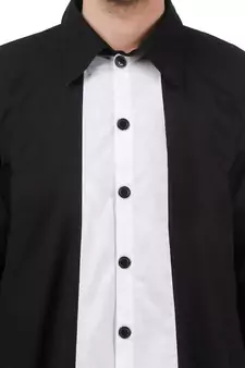 Black Plain Cotton Galabiyyas