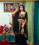 Black Color Arabian Design Style Muslim Wedding Dress Kaftan