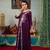 Exquisite Violet Color Traditional Embroidered Muslim Wedding Dress Kaftan