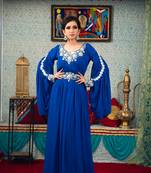 Arabic Muslim Muslim Wedding Dress Kaftan Blue Color Kaftan
