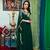 Dark Green Color Georgette Hand Beaded Muslim Wedding Dress Kaftan