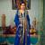 Blue Color Hand Beaded Morrocon Style Muslim Wedding Dress Kaftan