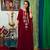 Maroon Color Georgette Hand Beaded Muslim Wedding Dress Kaftan