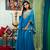 Dark Sea Green Color Modest Maxi Dress Muslim Wedding Dress Kaftan