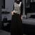 Black Color Arab Dubai Style Muslim Wedding Dress Kaftan