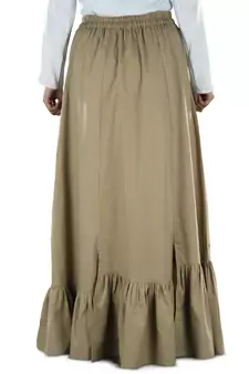 Multicolor Plain Rayon Islamic Skirts