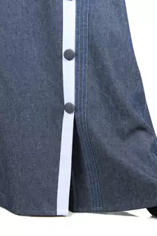 Blue Plain Chambray Islamic Skirts