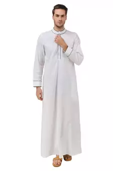 White Plain Cotton Galabiyyas
