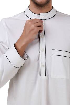 White Plain Cotton Galabiyyas 5