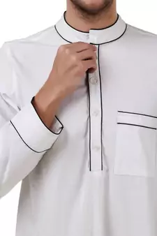 White Plain Cotton Galabiyyas