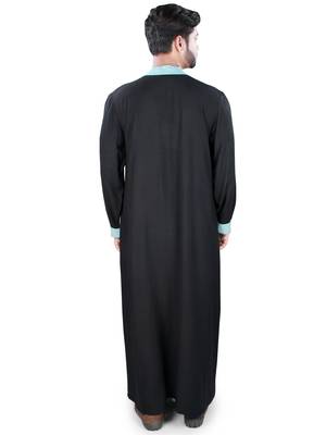 Blue Plain Rayon Galabiyyas 4