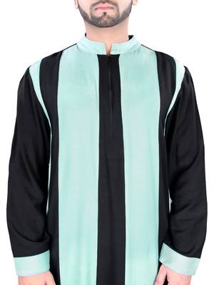 Blue Plain Rayon Galabiyyas 5