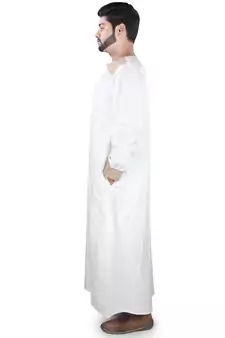 White Plain Cotton Galabiyyas