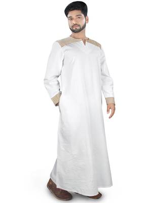 White Plain Cotton Galabiyyas 4