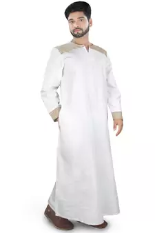 White Plain Cotton Galabiyyas