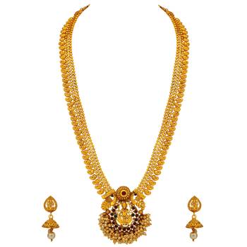 Gold crystal necklaces 2