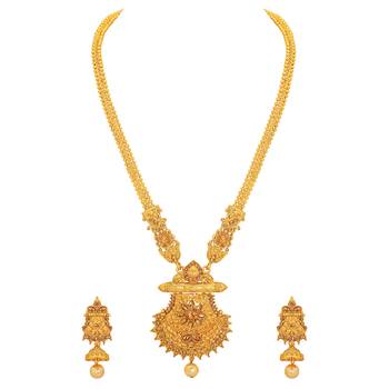 Gold crystal necklaces 2