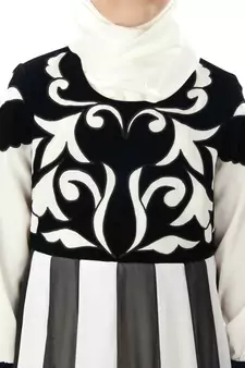 Black Plain Crepe Kids-Abaya