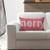 Cotton & Polyster Red Rectangular Cushion Cover- Set of 1 (30 x 50 cm)